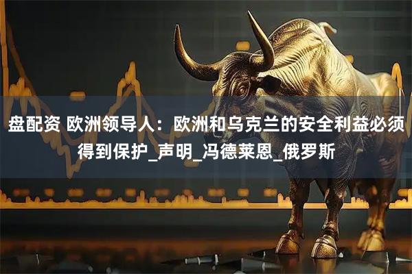 盘配资 欧洲领导人：欧洲和乌克兰的安全利益必须得到保护_声明_冯德莱恩_俄罗斯